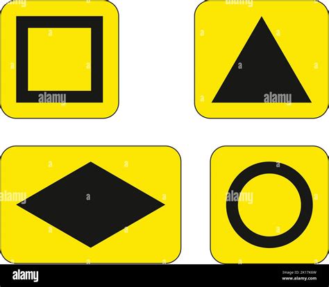 Symbols showing emergency diversion route for motorway and other main ...