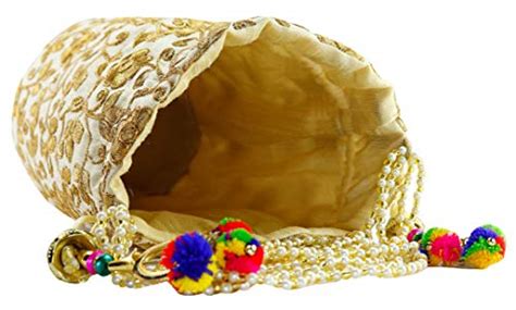AILTINO Women Golden Potli Bag combo’s and set’s (Set of 6) - Potli Bags
