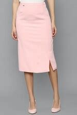 Buy Women Pink Solid Casual Skirt Online - 779626 | Allen Solly