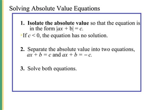 Image result for Solving Absoute Values