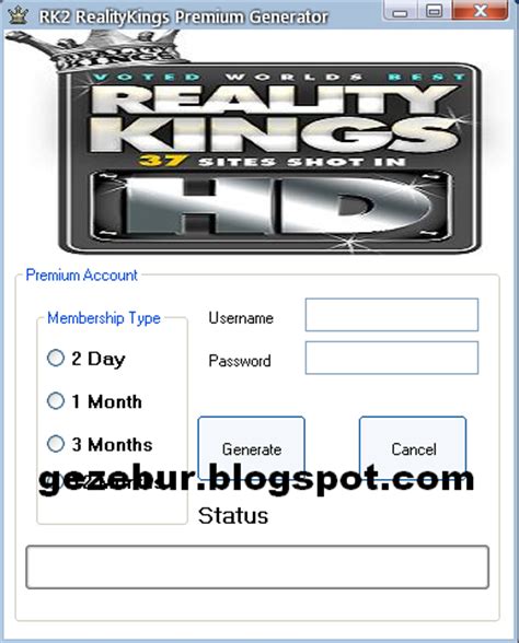 RealityKings Premium Account Generator November 2012 | Globsi Heel