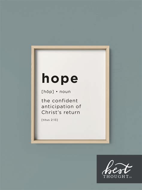 Hope print definition print bible wall art hope in christ bible verse ...