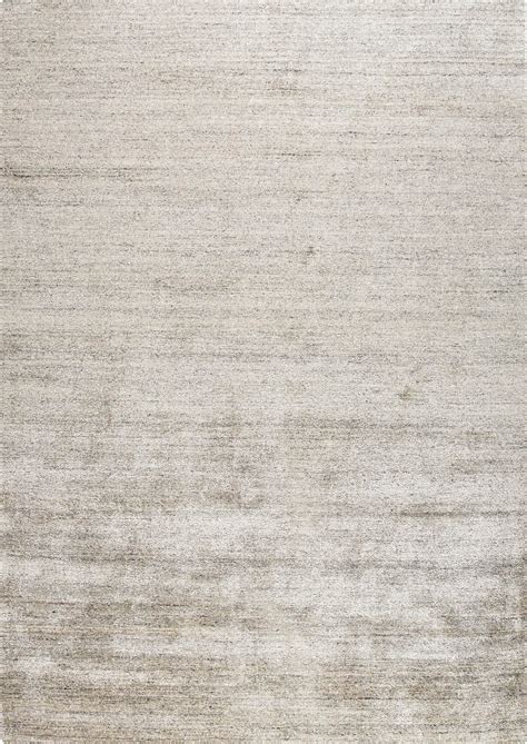 Silky Soft-feel Texture Solid Platinum bamboo Grey Rug