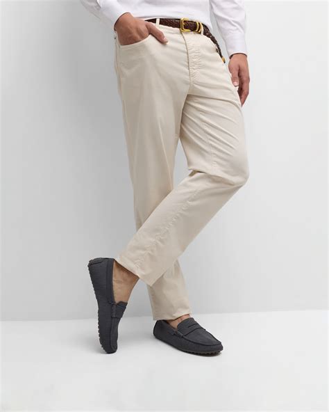 Peter Millar Men's Cruise Knit Driver Penny Loafers | Neiman Marcus