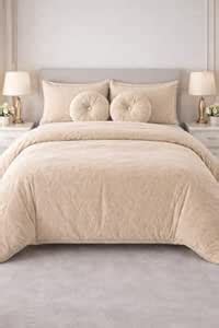 Buy Relax® 6 Piece Bedding Set for King Size Bed, Cotton, Multicolor ...