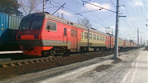 ВЛ11-118 С контейнерами в Купавна, ЭД4М-123 с сообщением "Лесной ...