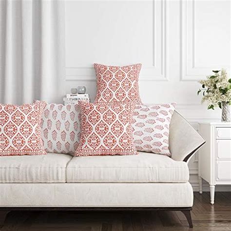 Buy BLOCKS OF INDIA Hand Block Printed Cotton Cushion Cover (16 X 16 ...