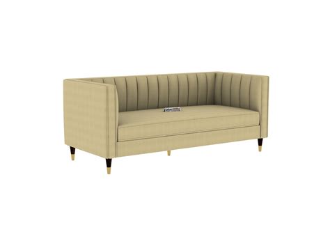 Buy Abro 3+1+1 Seater Fabric Sofa (Cotton, Sepia Cream) Online in India ...