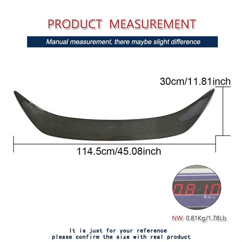 JC SPORTLINE Carbon Fiber Rear Spoiler for Subaru BRZ Toyota GT86 Scion ...