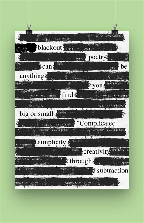 DIY Blackout Poetry | Southbury Public Library
