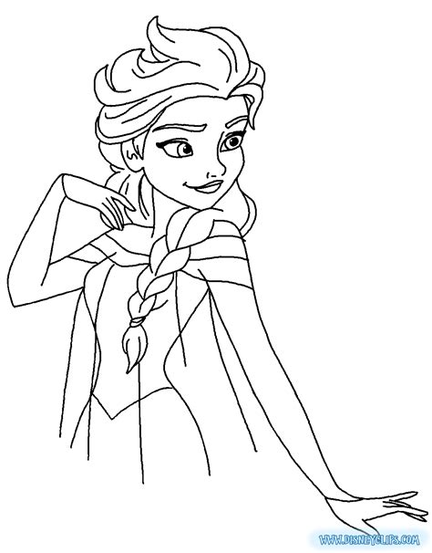 Elsa Coloring Pages Free Printable - Printable Templates