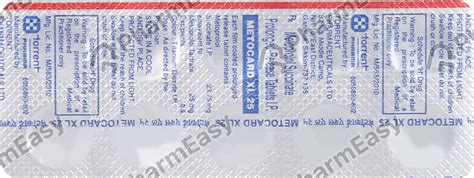 Metocard 25 MG Tablet (10): Uses, Side Effects, Price & Dosage | PharmEasy