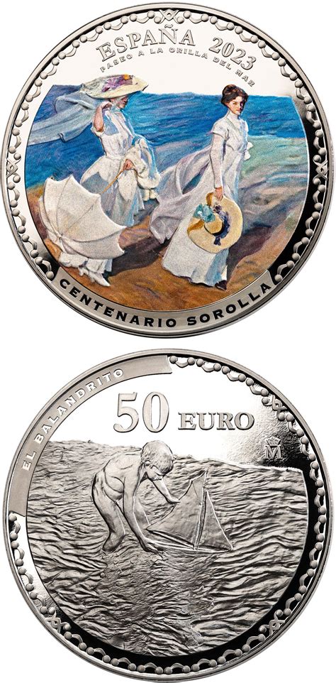 50 euro coin - Centenary of the death of Joaquín Sorolla y Bastida ...