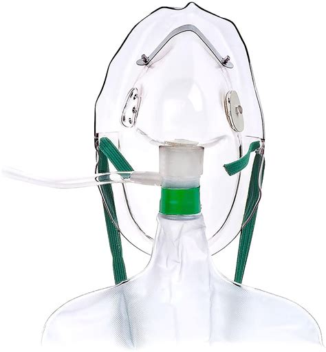 Hudson Adult Non-Rebreather O2 Mask without Safety Vent, with 7' Tubing ...
