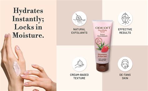 Strawberry & Aloe Vera Face Scrub | ODEON