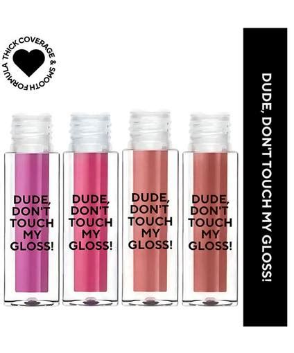 Dude, Don't Touch My Gloss MINI | 4 Shades At 599 - maccaron