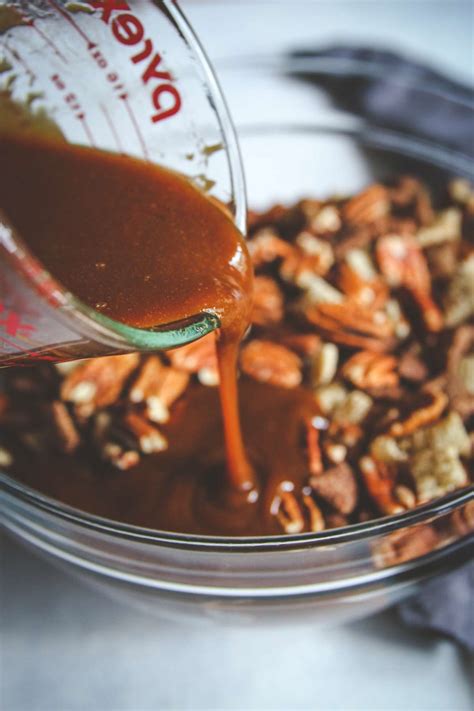 Chocolate Turtle Chex Mix Recipe - Sweetphi