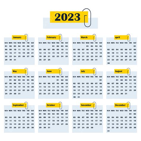 2023年精美日曆, 2023年, 簡約, 行事曆向量圖案素材免費下載，PNG，EPS和AI素材下載 - Pngtree
