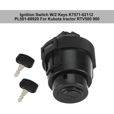 Ignition Switch For Kubota K7571-62112 Tractor RTV500 RTV900 RTV1140 - Walmart.com