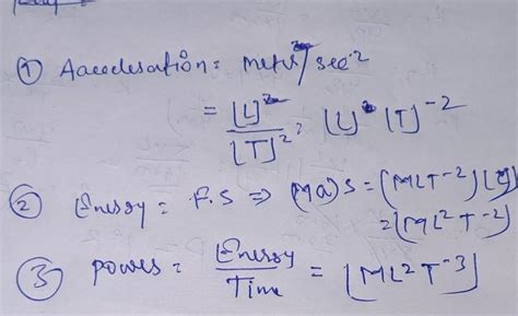 Find dimensional formula of a. Centripetal acceleration b. Potential ...