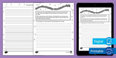 Eighth Grade Sense-sational Writing - Sounds in the Night
