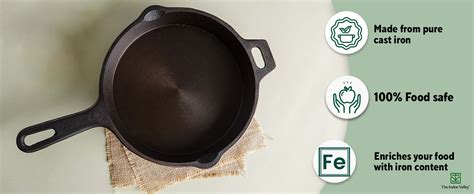 Buy The Indus Valley Super Smooth Cast Iron Fry Pan/Skillet With Long ...