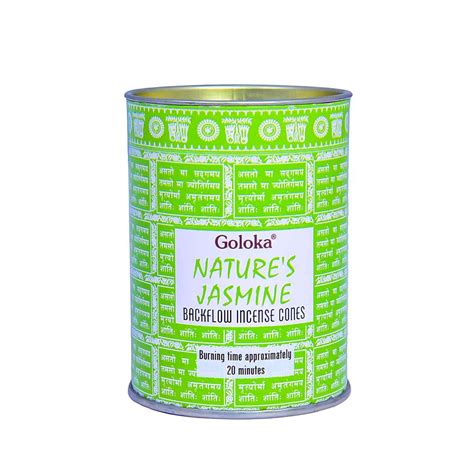 Goloka Natures Jasmine Backflow Dhoop Cone Pack of 3 (24 Cones Each ...