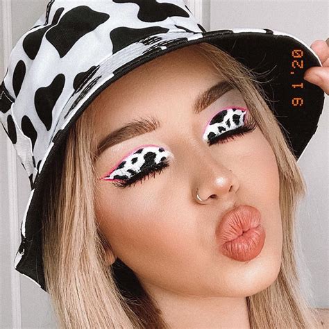 cute cow makeup looks