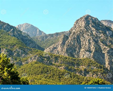 Taurus Mountains on a Clear Day Stock Photo - Image of antalya, beldibi ...