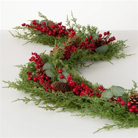 The Holiday Aisle® 64" Artificial Cedar Garland | Wayfair