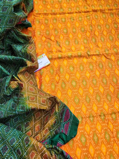 Haldi Mehndi outfit Ikat kurti piece kantha dupatta SICO Officewear ...