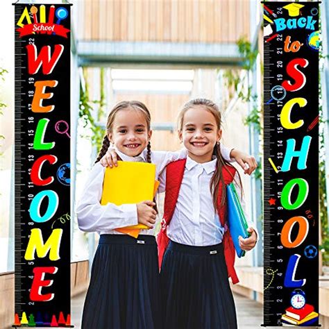 Buy Back To School Decoration First Day of School Banner Welcome ...