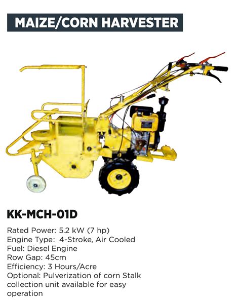 KisanKraft Maize Machine 4-Stroke Diesel Engine Harvester | Rare Machinery