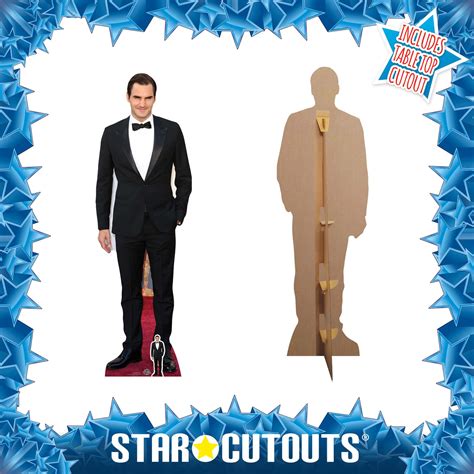 CS674 Roger Federer Height 185cm Lifesize Cardboard Cut Out With Mini ...