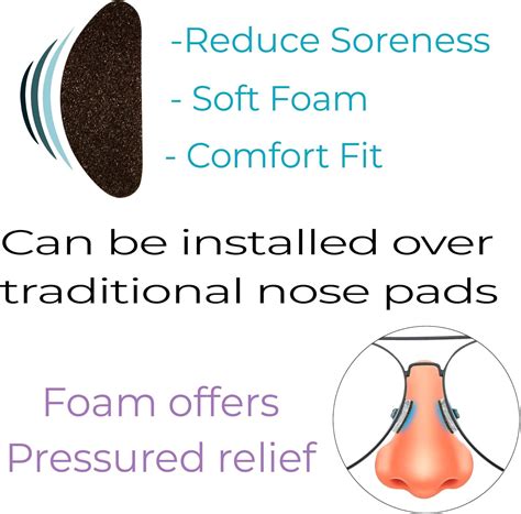 Buy GMS Optical Ultra-Thin Quality Adhesive Halfmoon Felt Nose Pads ...