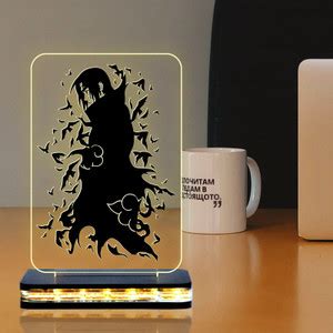Giftkidukan Anime Naruto-Itachi554 Night Lamp with Stand Base Anime ...
