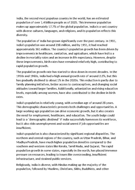 Population india - India, the second most populous country in the world ...