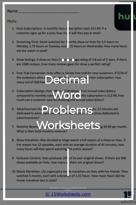 Solving Decimal Word Problems 的图像结果