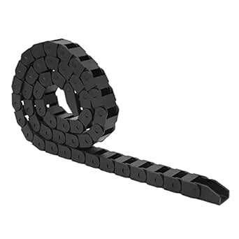 Cable Chain, 1M (10mm x 15mm) Black Nylon Chain with End Connector for ...