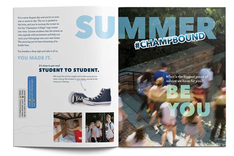 Champlain College Admissions Brochure Graphic Design | Pluck