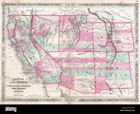 Mappa vintage utah hi-res stock photography and images - Alamy