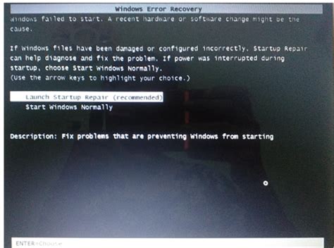 Windows Error Recovery Screen 的图像结果