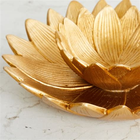 Buy Art Of Asia Gold Polyresin Decorative Leaf Bowl from Home Centre at ...