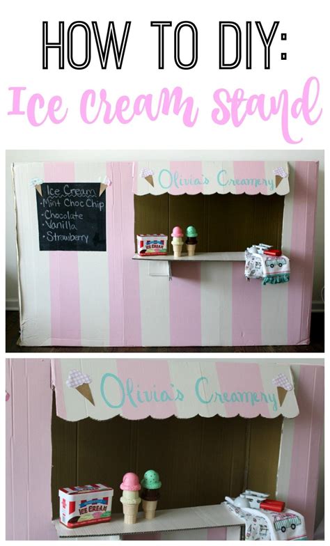 Cardboard Ice Cream Stand