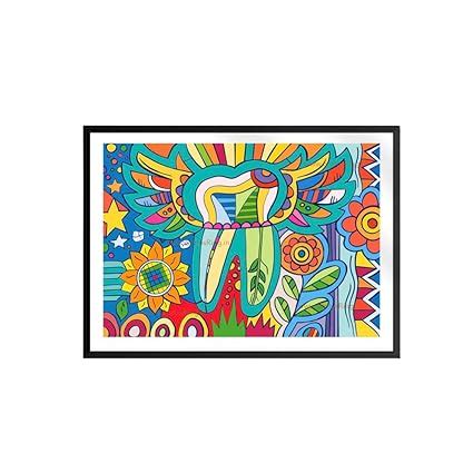 Dental art poster for dentist clinic waiting area without frame ...