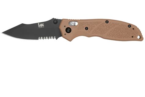 Heckler & Koch Exemplar 54153 Dark Earth Serrated, pocket knife ...