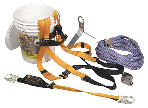 MILLER BY PIP, With Roofing Anchor, Universal, Fall Protection Kit ...