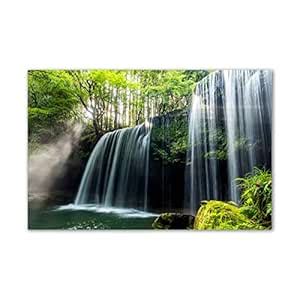 Tamatina Nature Art Canvas Paintings | Waterfall | Nature Painting for ...