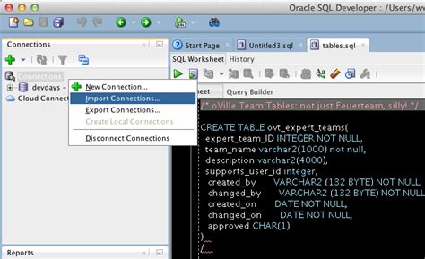 Image result for SQL Developer Connections File
