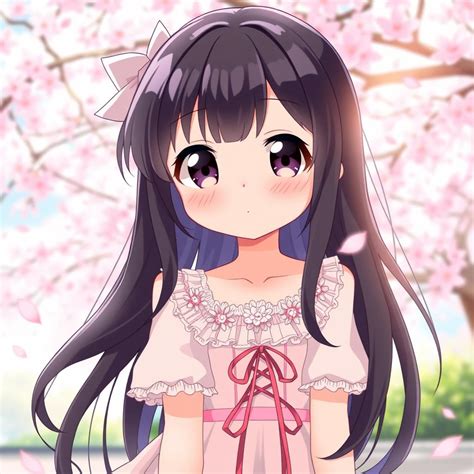 Shy Blushing Anime Girl